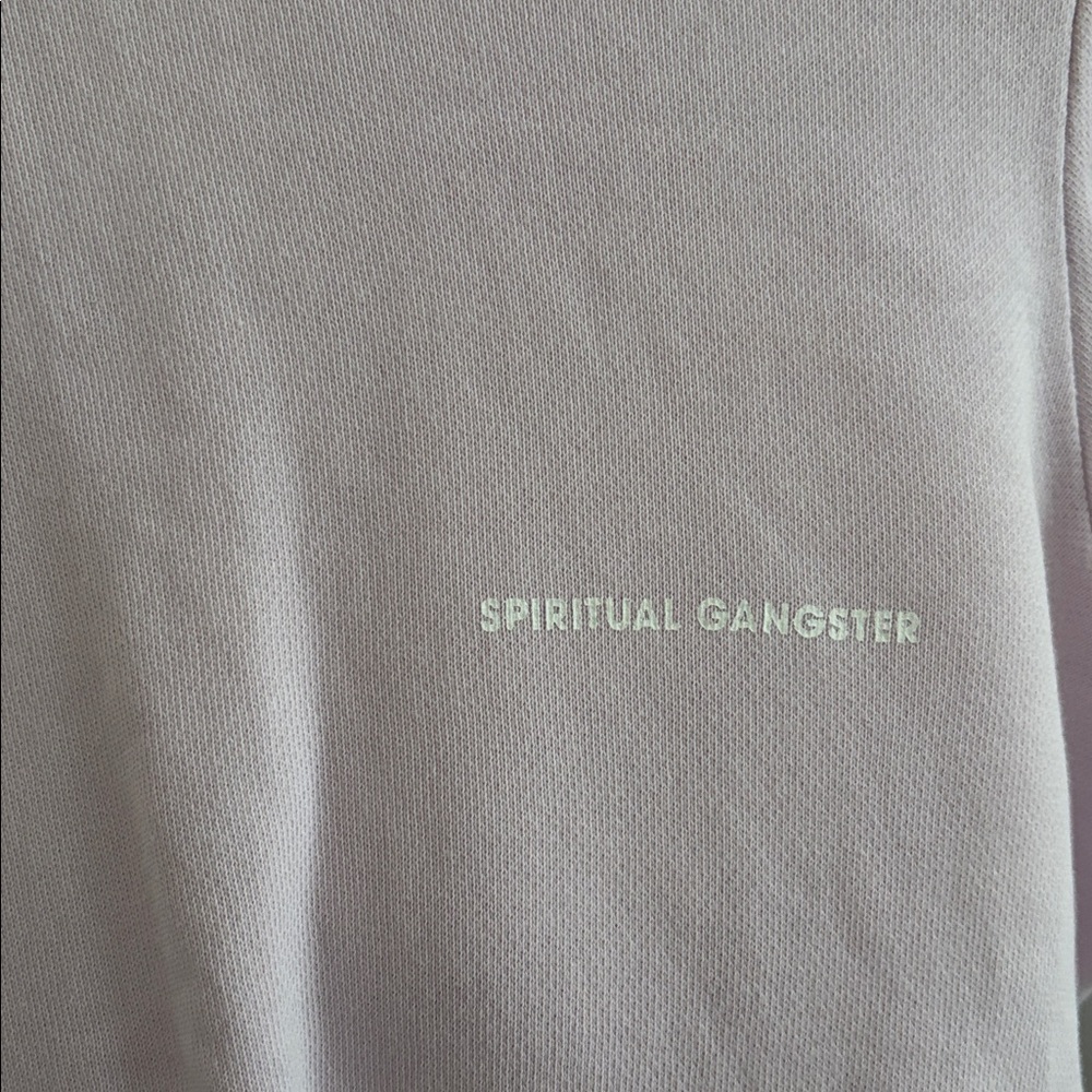 Lavender “do all things with love” Spiritual Gangster Crewneck Sweatshirt - Picture 4 of 4